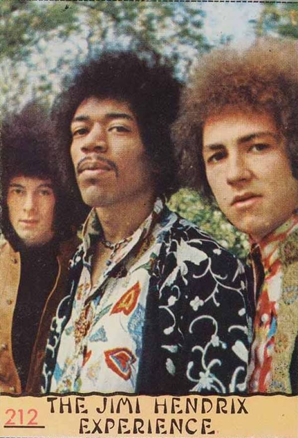 1968 Panini Cantanti Jimi Hendrix #212 Non-Sports Card