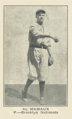 1921 Holsum Bread (1921) Al Mamaux # Baseball Card
