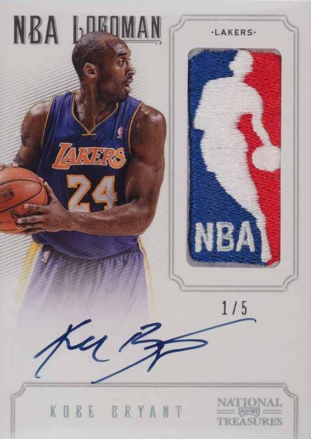 2012 Panini National Treasures NBA Logoman Signatures Kobe Bryant #6 Basketball Card