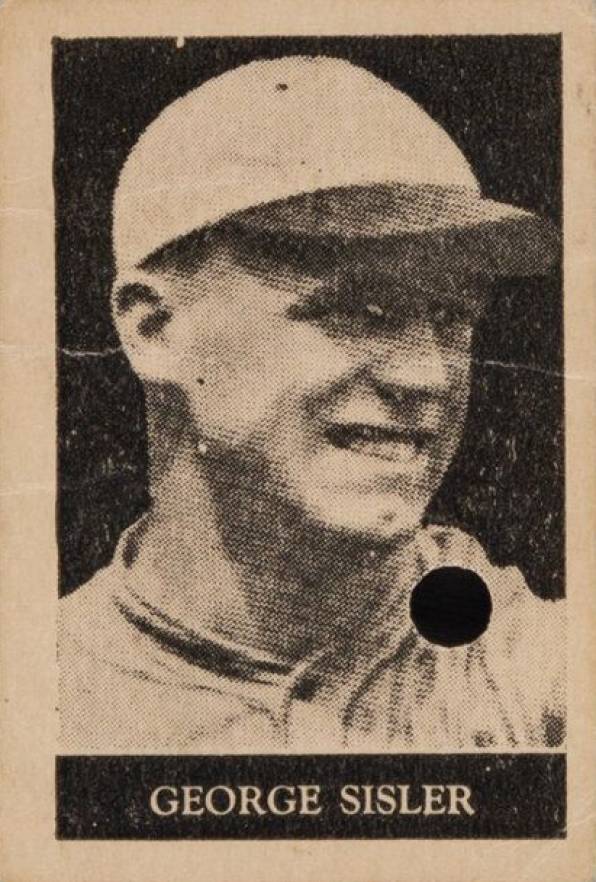 1927 Honey Boy Ice Cream George Sisler #11 Baseball Card