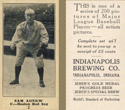 1916 Indianapolis Brewing Sam Agnew #2 Baseball Card