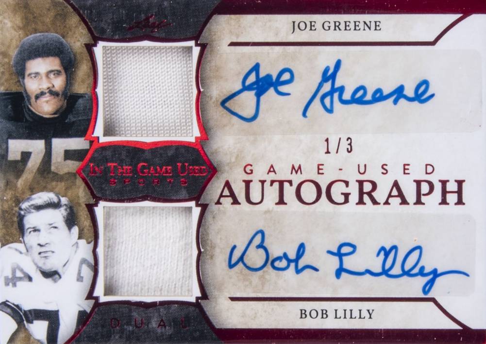 2020 In the Game Used Sports Dual Autographs Greene/Lilly #GUADA10 Football Card