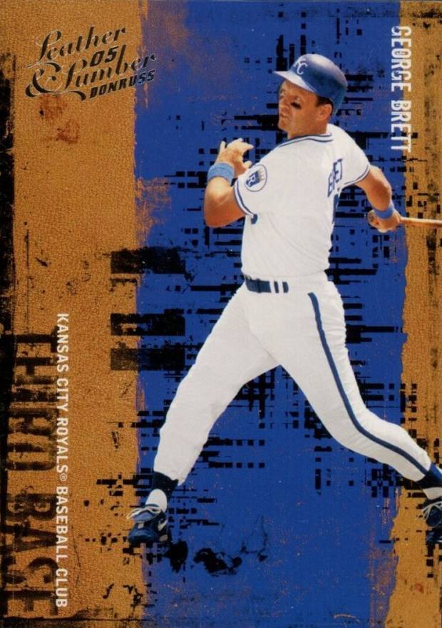 2005 Donruss Leather & Lumber George Brett #142 Baseball Card