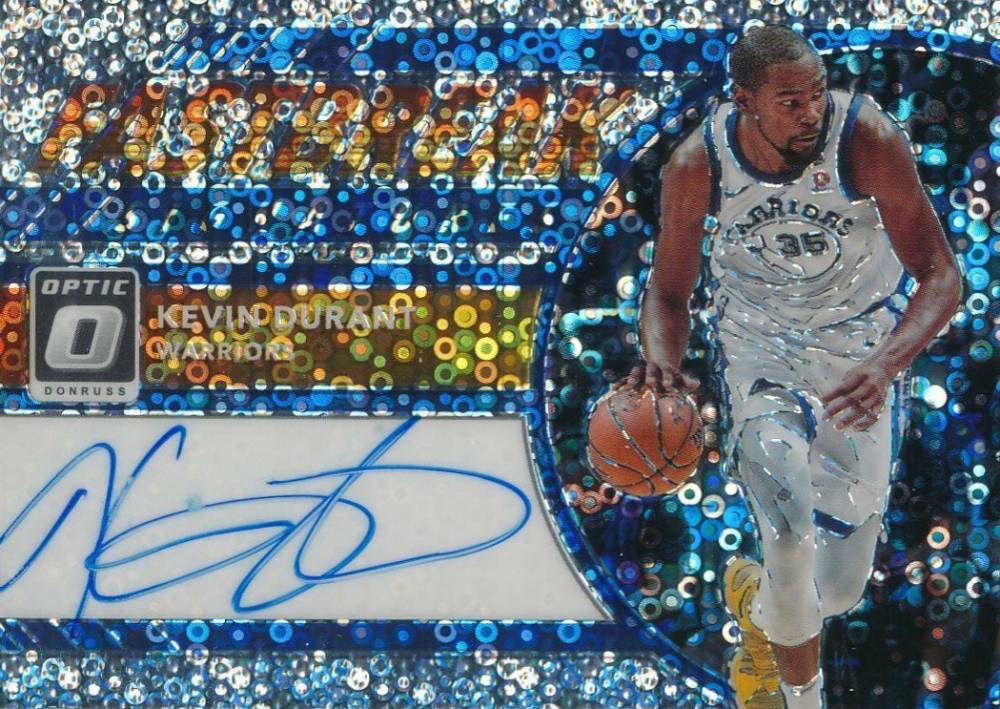 2017 Donruss Optic Fast Break Signatures Kevin Durant #KDR Basketball Card
