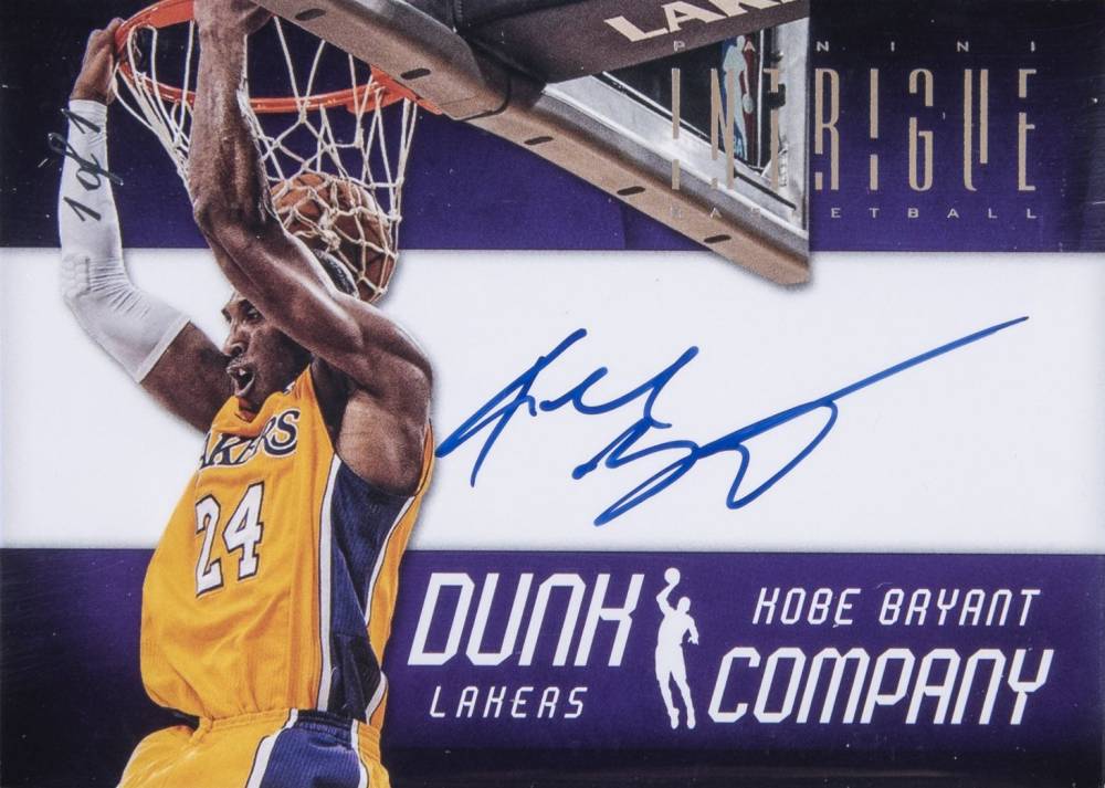 2012 Panini Intrigue Dunk Company Autographs Kobe Bryant #3 Basketball Card