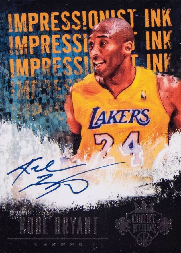 2013 Panini Court Kings Impressionist Ink Kobe Bryant #6 Basketball Card