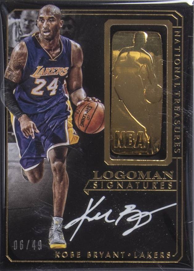 2014 Panini National Treasures Gold Logoman Signatures Kobe Bryant #GL-KB Basketball Card