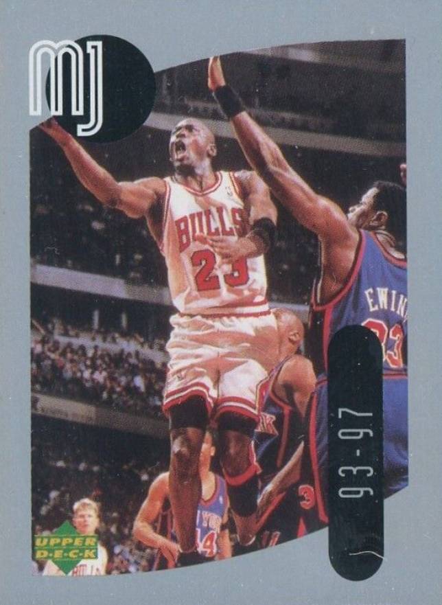 1998 Upper Deck Jordan Sticker Collection Michael Jordan #42 Basketball Card