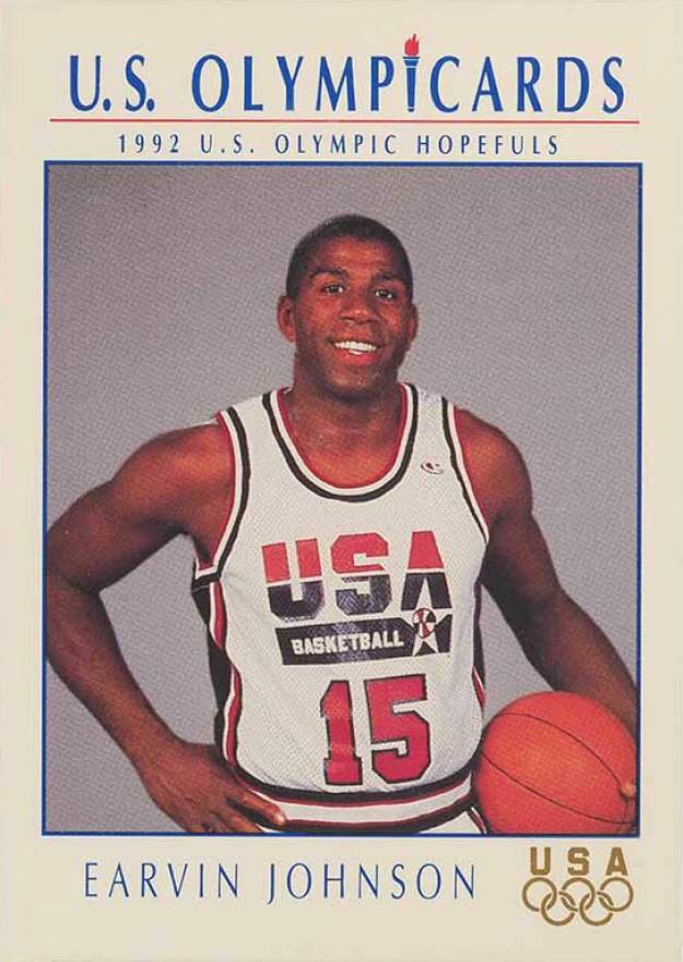 1992 Impel Olympicards Magic Johnson #11 Basketball Card