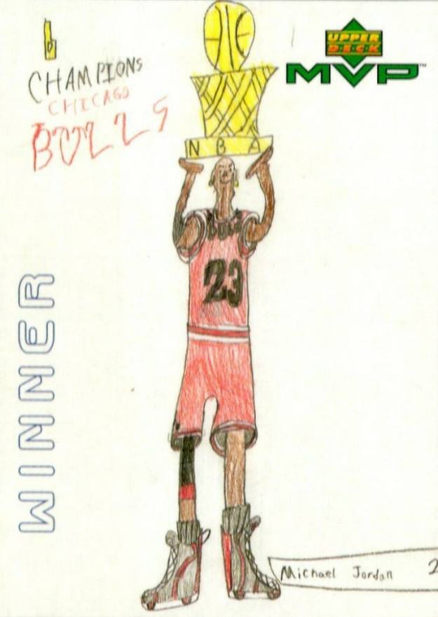 1999 Upper Deck MVP Draw Your Own Tradition Card Michael Jordan #W6 Basketball Card