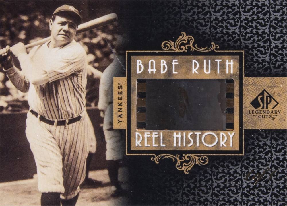 2007 SP Legendary Cuts Reel History Film Frame Babe Ruth #BR Baseball Card