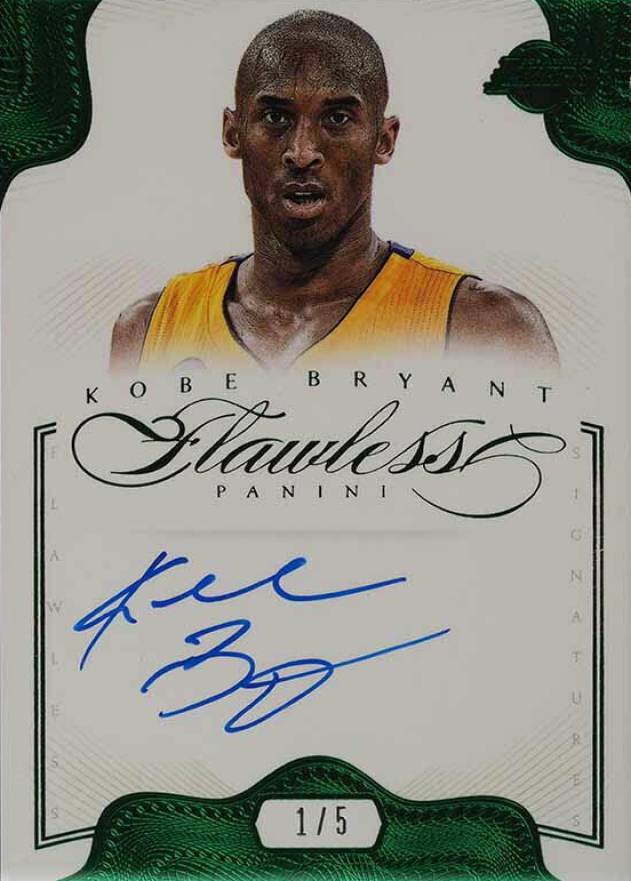 2012 Panini Flawless Signatures Kobe Bryant #24 Basketball Card