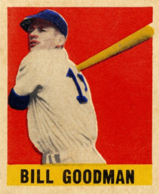 1948 Leaf Bill Goodman #30 Baseball Card