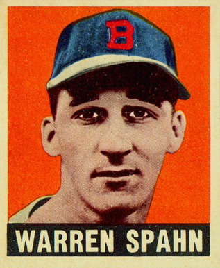 1948 Leaf Warren Spahn #32 Baseball Card