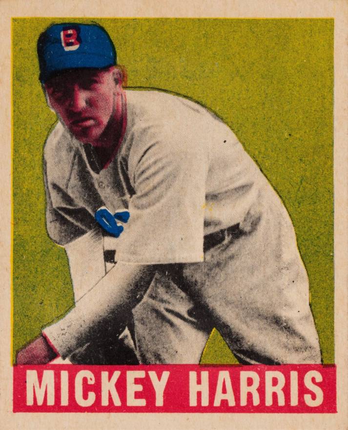 1948 Leaf Mickey Harris #27 Baseball Card