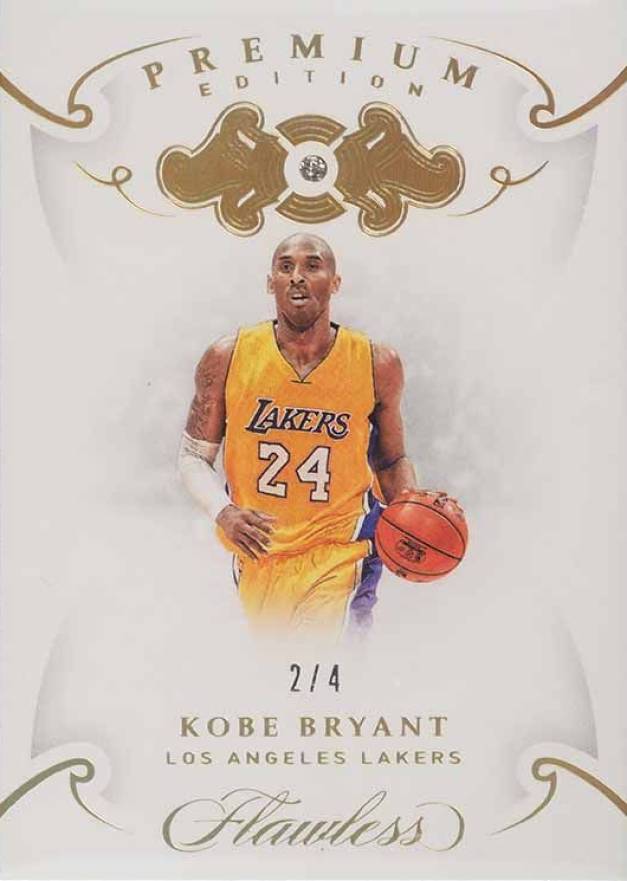 2018 Panini Flawless Premium Edition Gems Kobe Bryant #PE-33 Basketball Card