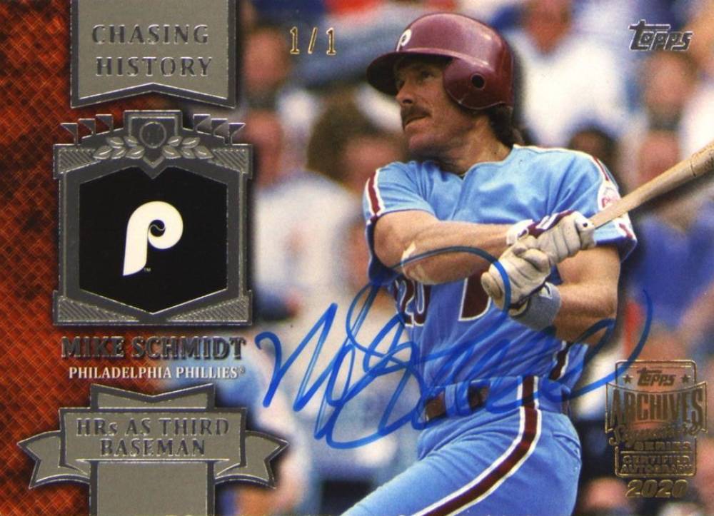 2020 Topps Archives Signature Series Retired Mike Schmidt #MCH43 Baseball Card