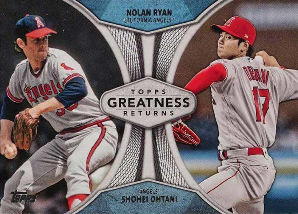 2019 Topps Greatness Returns Nolan Ryan/Shohei Ohtani #GR-12 Baseball Card