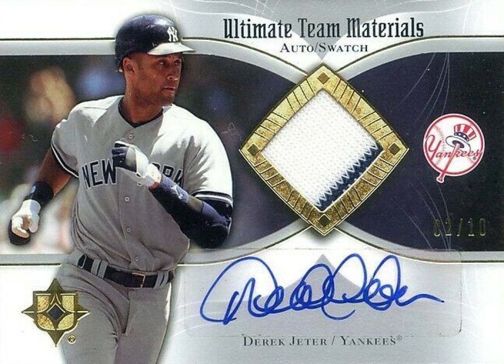 2007 Ultimate Collection Ultimate Team Materials Derek Jeter #UTMDJ Baseball Card