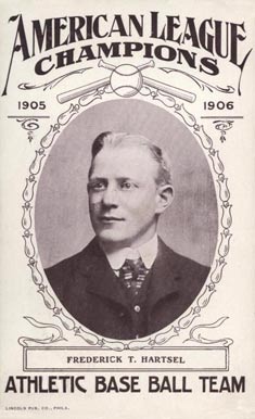 1906 Lincoln Philadelphia A's Postcards Topsy Hartsel #7 Baseball Card