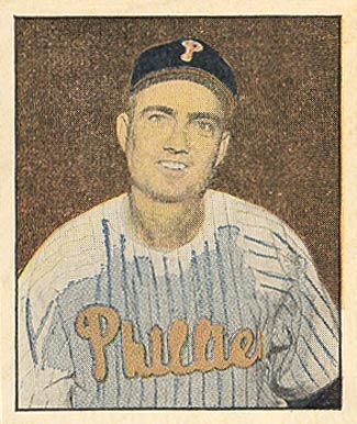 1951 Berk Ross Ken Heintzelman #3-10 Baseball Card