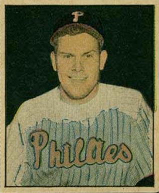 1951 Berk Ross Robin Roberts #4-8 Baseball Card