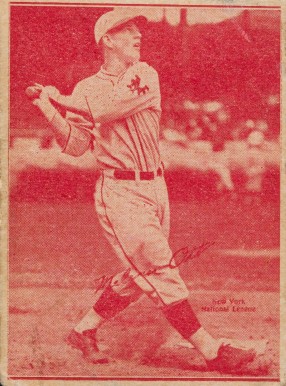 1929 Leader Novelty Candy Melvin Ott # Baseball Card