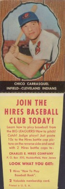 1958 Hires Root Beer Chico Carrrasquel #11 Baseball Card