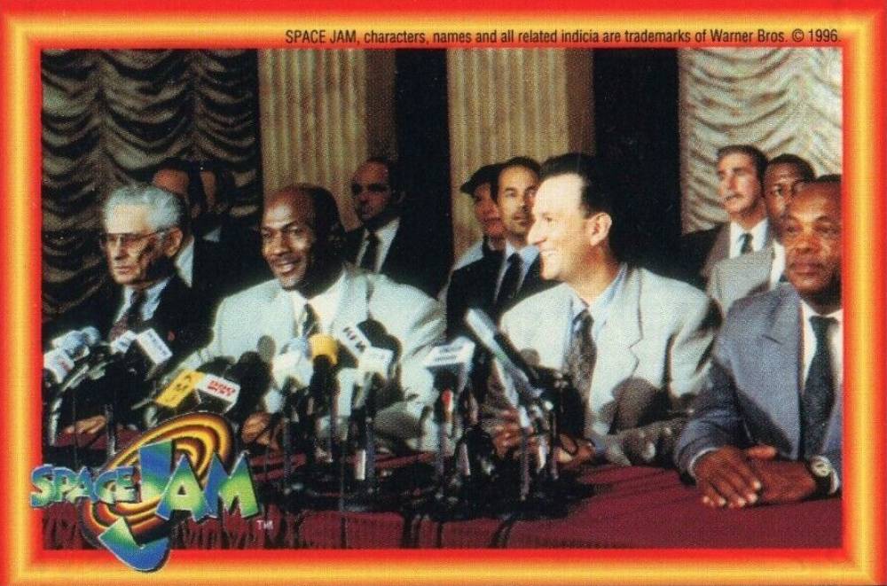 1996 Upper Deck Space Jam Stickers Michael Jordan #11 Basketball Card