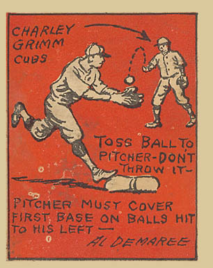 1935 Schutter-Johnson Charley Grimm #15 Baseball Card