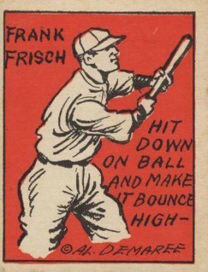 1935 Schutter-Johnson Frank Frisch #4 Baseball Card