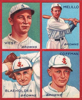 1935 Goudey 4-in-1 Blaeholder/Coffman/Melillo/West # Baseball Card