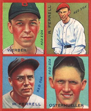 1935 Goudey 4-in-1 Ferrell/Ferrell/Ostermueller/Werber # Baseball Card