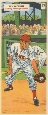 1955 Topps Doubleheaders Kazanski/Jones #5/6 Baseball Card