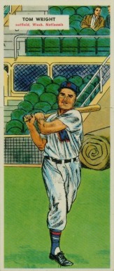 1955 Topps Doubleheaders Wright/Stewart #75/76 Baseball Card