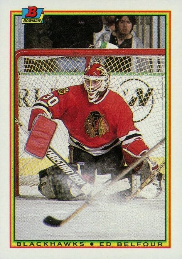1990 Bowman Ed Belfour #7 Hockey Card