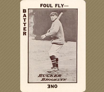 1913 Tom Barker Game Nap Rucker # Baseball Card