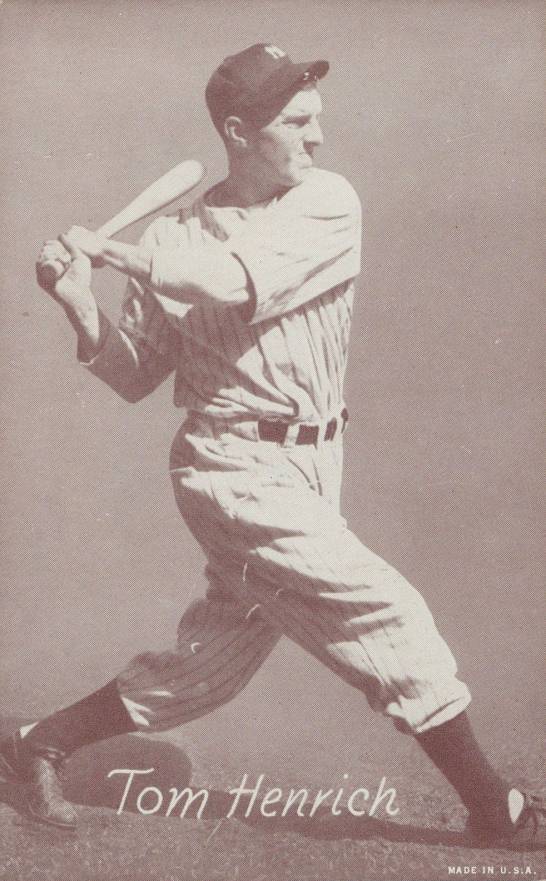 1947 Exhibits 1947-66 Tom Henrich # Baseball Card