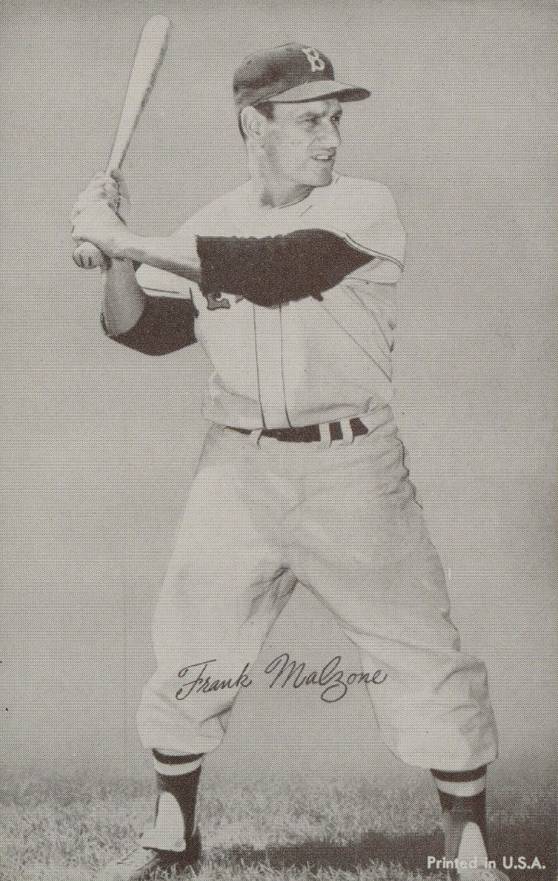 1947 Exhibits 1947-66 Frank Malzone # Baseball Card