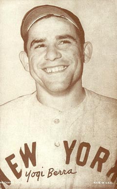 1947 Exhibits 1947-66 Yogi Berra # Baseball Card