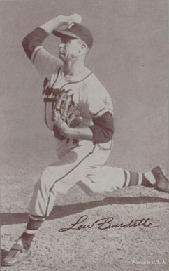 1947 Exhibits 1947-66 Lew Burdette # Baseball Card