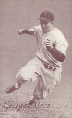 1947 Exhibits 1947-66 George Case # Baseball Card