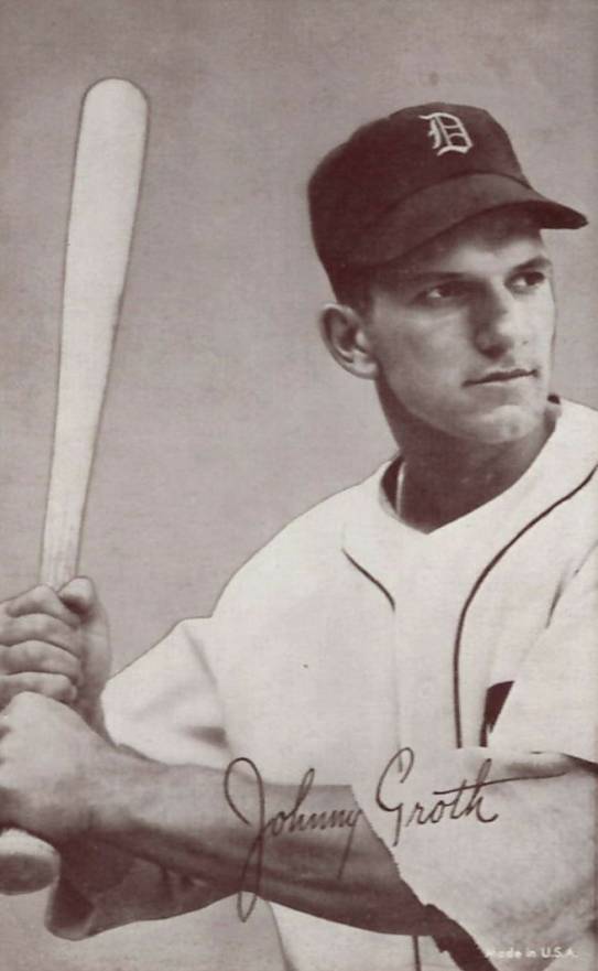 1947 Exhibits 1947-66 Johnny Groth # Baseball Card