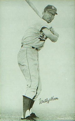 1947 Exhibits 1947-66 Wally Moon # Baseball Card