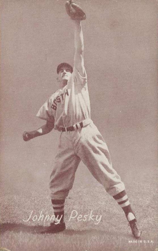 1947 Exhibits 1947-66 Johnny Pesky # Baseball Card