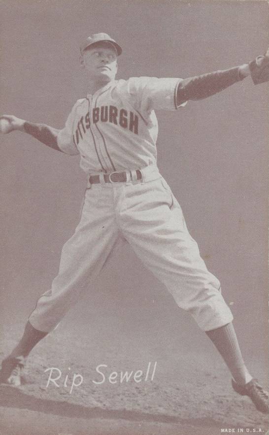 1947 Exhibits 1947-66 Rip Sewell # Baseball Card