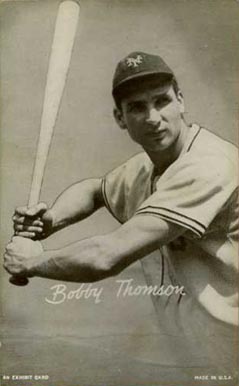 1947 Exhibits 1947-66 Bobby Thomson # Baseball Card