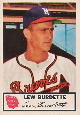 1953 Johnston Cookies Braves Lew Burdette #5 Baseball Card