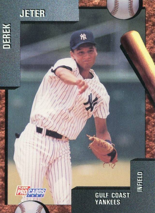 1992 Fleer Procards Gulf Coast Yankees Derek Jeter #3797 Baseball Card