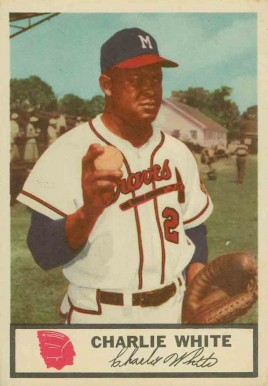 1955 Johnston Cookies Braves Charlie White #24 Baseball Card